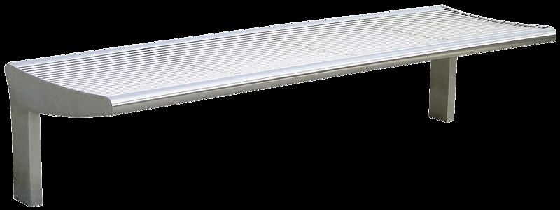 Sitzbank CARPI ohne Rückenlehne, Breite 1800 mm