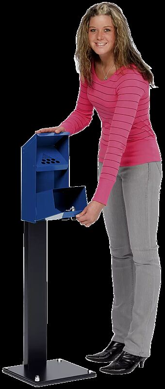 Wandascher NOTTINGHAM, zum Aufdübeln, in RAL 5010 enzianblau