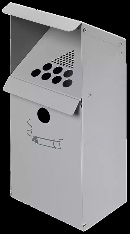 Wandascher NOTTINGHAM, zur Wandbefestigung, in silber