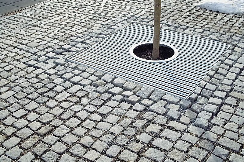 Baumschutzrost ARBOTTURA, quadratisch, ohne Baumschutzgitter