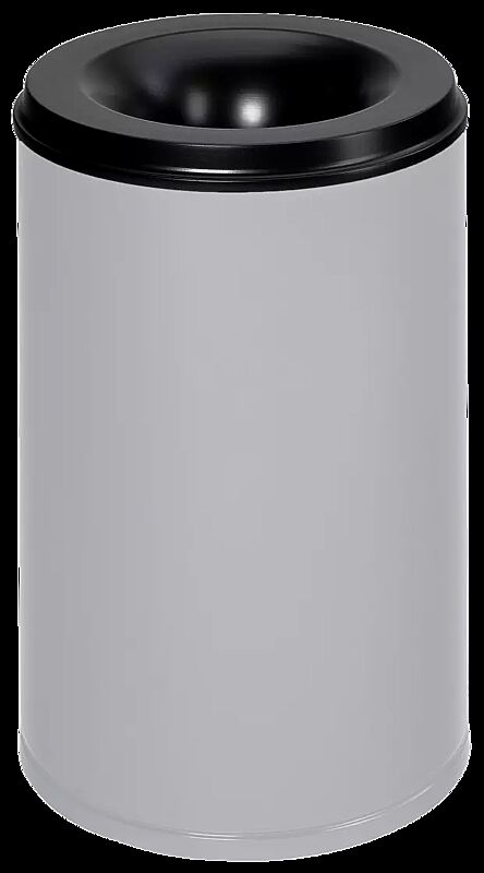 Abfallbehälter CARLTON, 110 Liter, in RAL 7035 lichtgrau