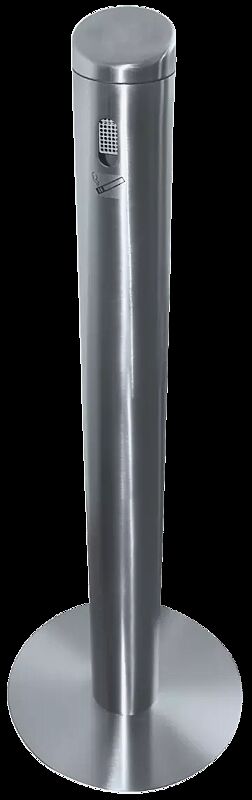 Standascher SMOKER aus Edelstahl, mit Fußplatte