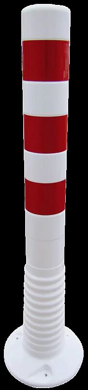 Leitpfosten AGIL, weiß / rot, Höhe 750 mm