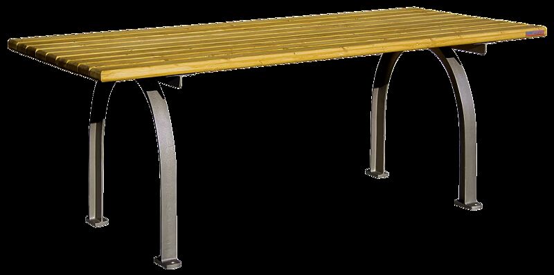 Tisch ELBA mit Fichtenholzbelattung