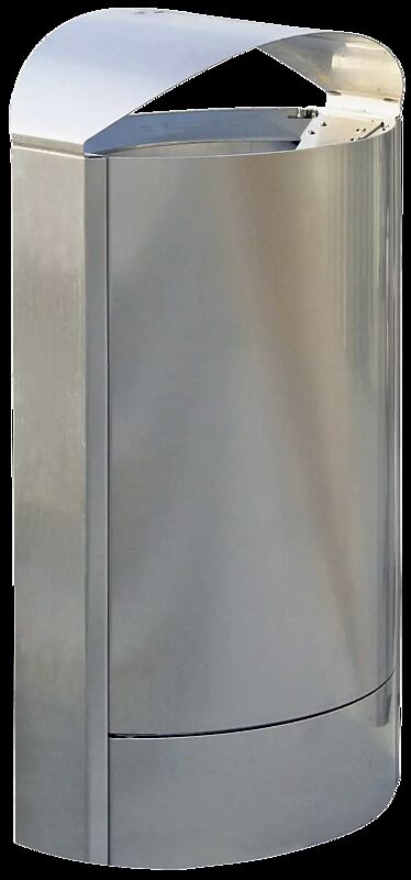 Abfallbehälter CAPITAL, 50 Liter, zum freien Aufstellen, aus Edelstahl