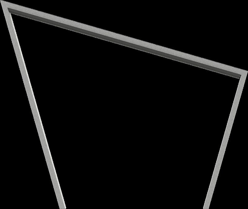 Anlehnbügel EDGETYRE, Breite 965 mm, in RAL 9006 weißaluminium