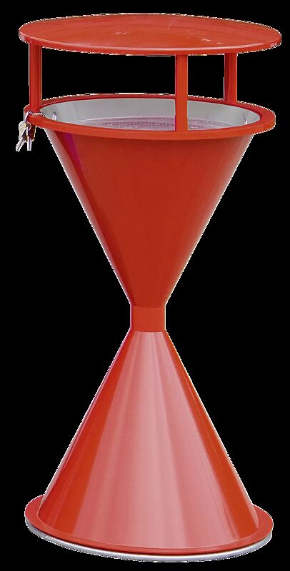 Komplettangebot: Standascher ROYAL aus Kunststoff, zum Aufdübeln, mit Schutzdach, in verkehrsrot ähnlich RAL 3020