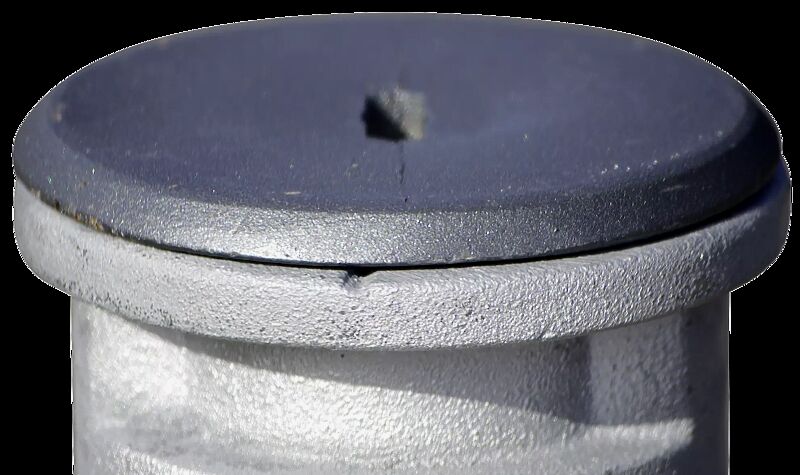 Detail: Bodenhülsenabdeckung