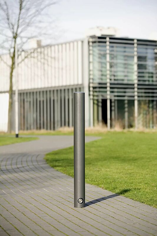 Poller JEREZ (3p-Technologie) ohne Rille, Verriegelung mittels Dreikantschraube, in DB 703 eisenglimmer