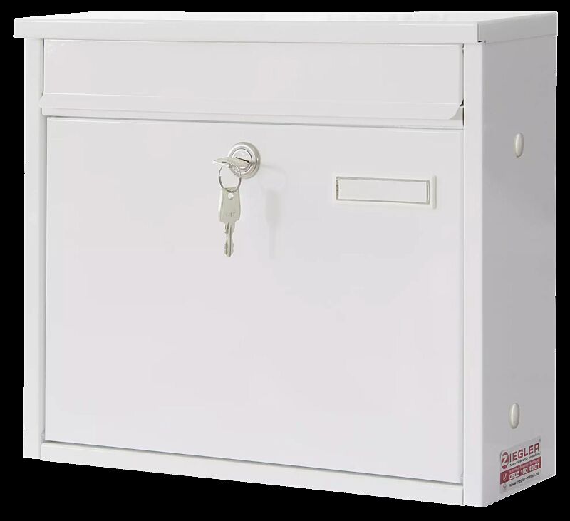 Briefkasten DIJON in RAL 9016 verkehrsweiß