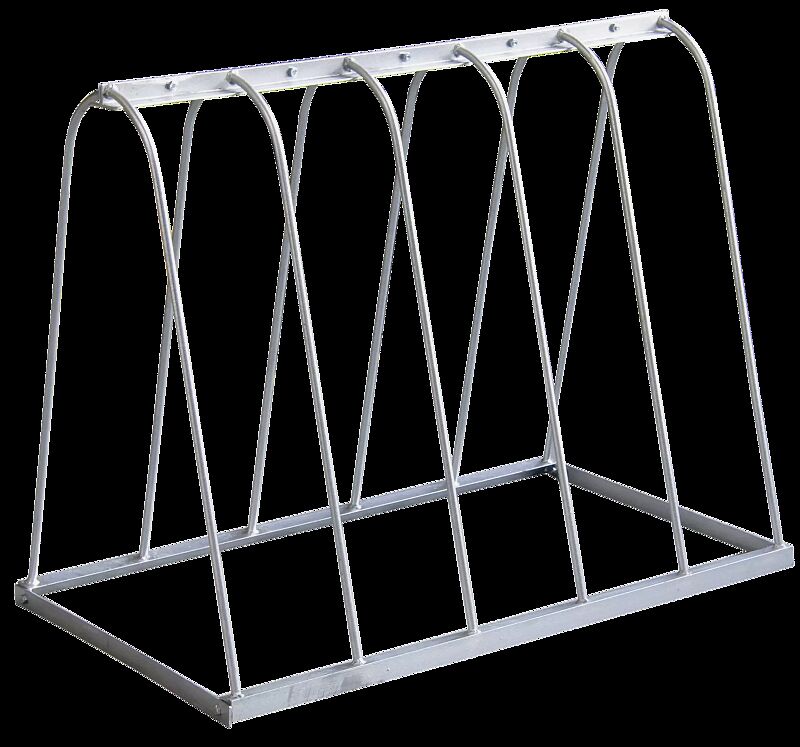 Fahrradständer WARWICK ohne Werbeschild, 4 Stellplätze, feuerverzinkt