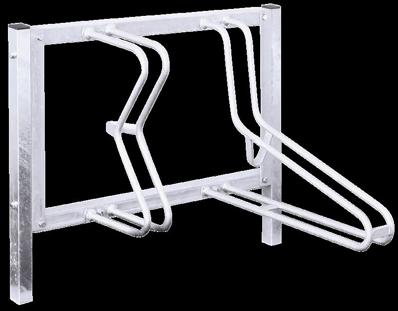 Fahrradständer SALVADOR, zum Aufdübeln, 2 Stellplätze