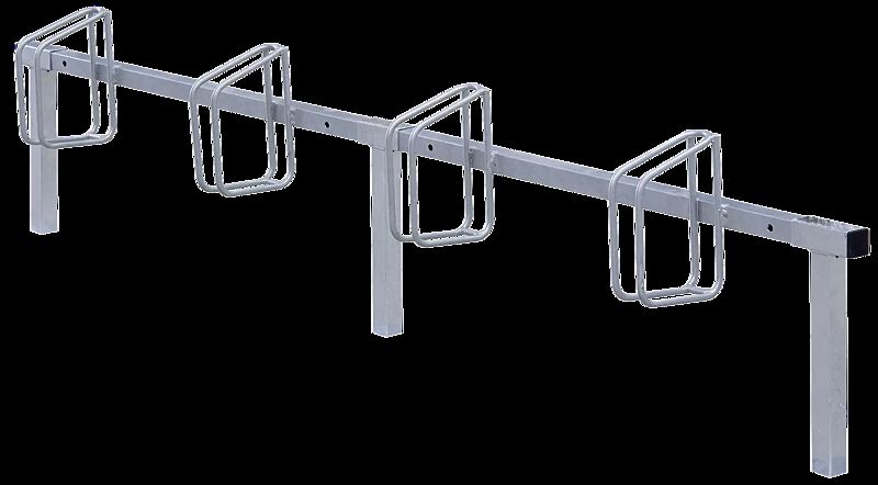 Fahrradständer CARTAGO, zum Einbetonieren, 4 Stellplätze