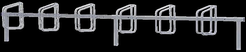 Reihenfahrradständer TRENTON, zum Einbetonieren, 6 Stellplätze