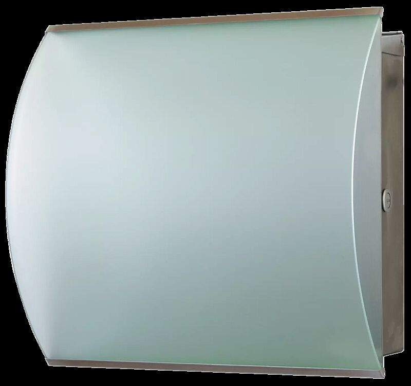 Briefkasten GRENOBLE, Blende aus Plexiglas icegrün