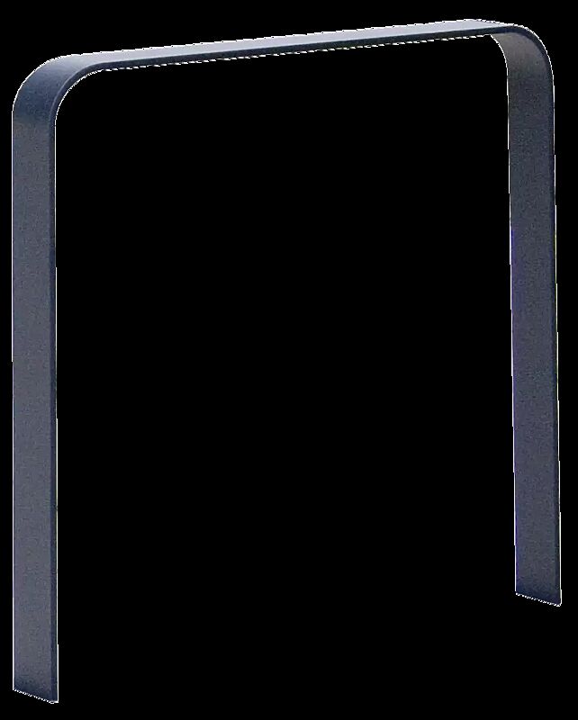 Anlehnbügel TAMPA ohne Innenbügel, zum Einbetonieren, Breite 850 mm, in RAL 7016 anthrazitgrau