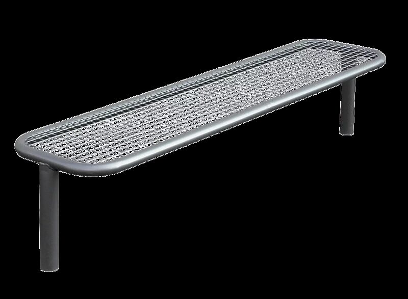 Sitzbank RIMINI ohne Rückenlehne (3-Sitzer), in DB 703 eisenglimmer