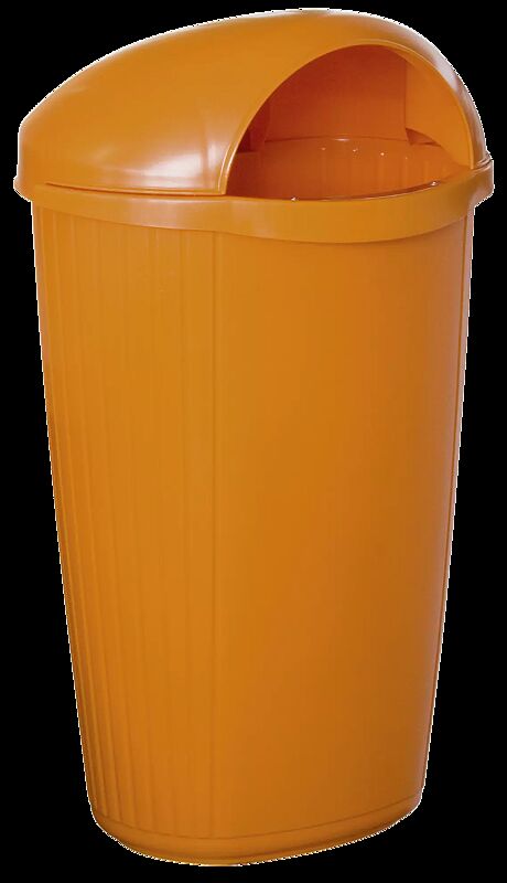 Abfallbehälter BRADFORD, in gelborange ähnlich RAL 2000