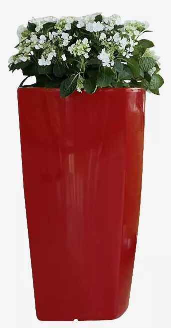 Pflanzbehälter BALI, Höhe 1100 mm, in rubinrot ähnlich RAL 3003