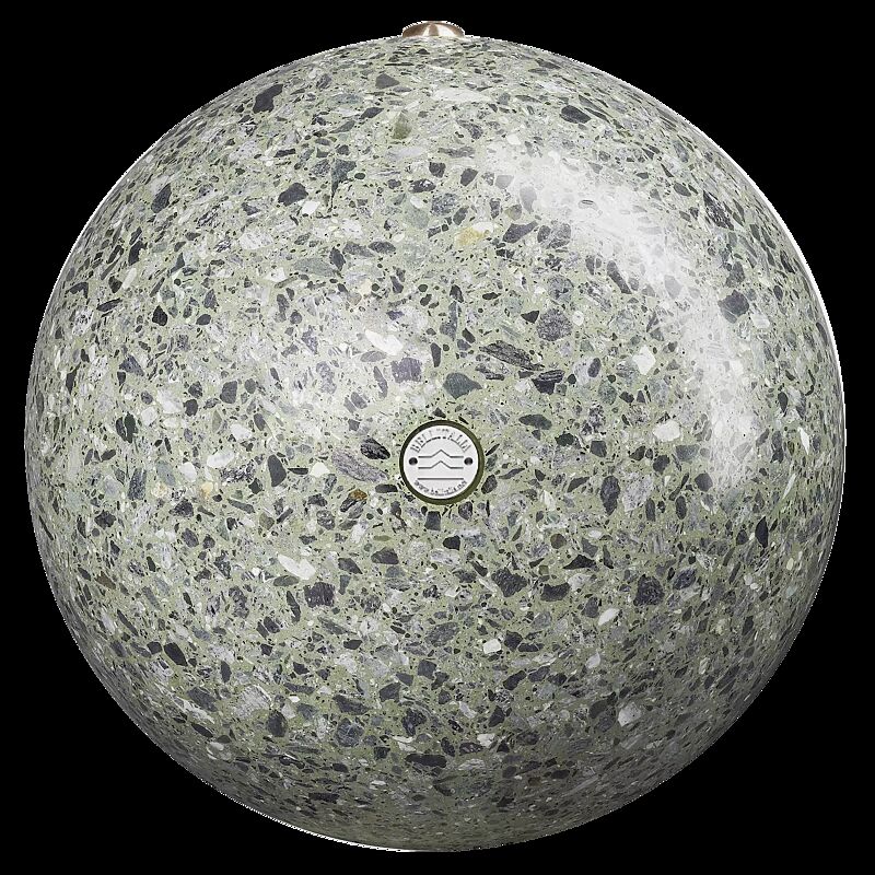 Poller SFERA aus rekonstituiertem Marmor geschliffen, in grün alpi