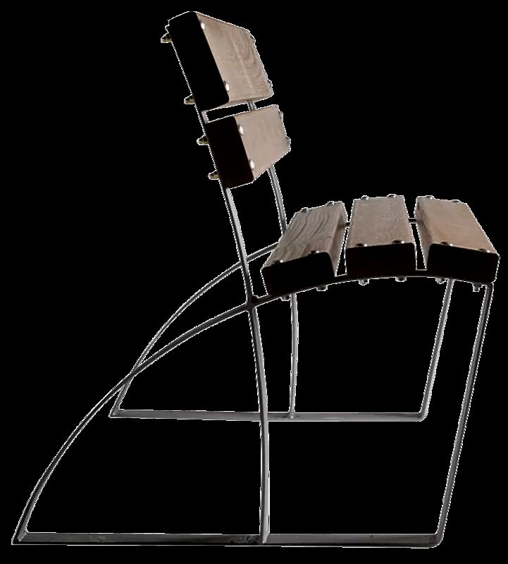 Sitzbank VEGARO mit Okouméholzbelattung