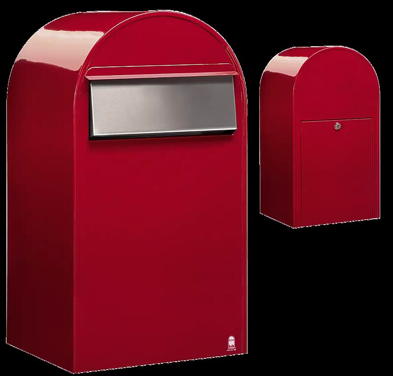 Briefkasten BOBI GRANDE B, in RAL 3001 signalrot