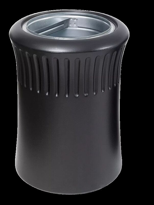 Abfallbehälter SAVONA mit Ascher, in graphit
