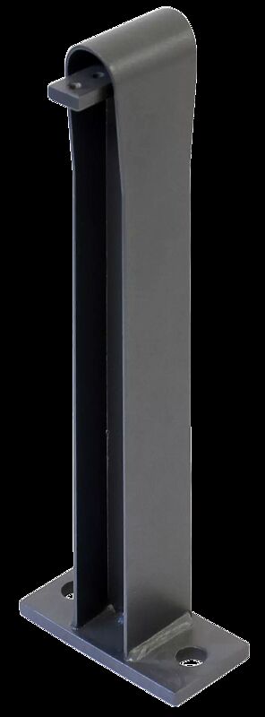 Anfangs- / Endpoller für Rabattengeländer CYDLIMIT, in DB 703 eisenglimmer