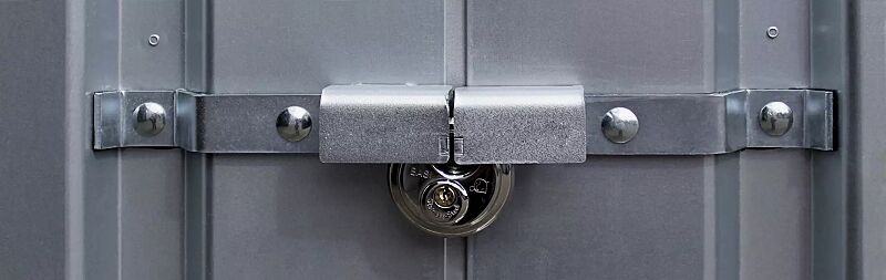 Einbruchsicherung, für Doppelflügeltür, feuerverzinkt
