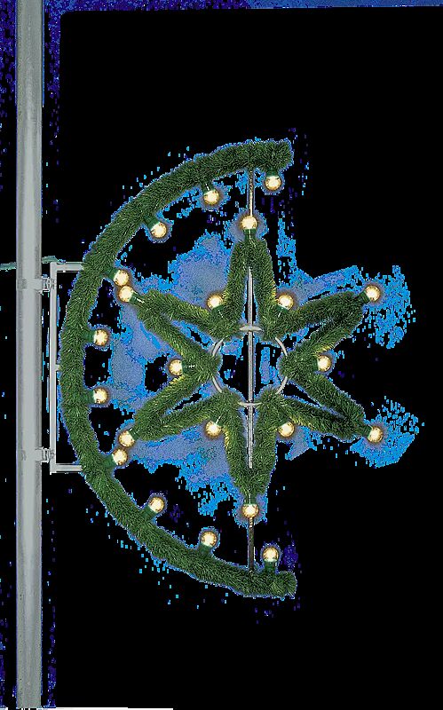 Stern STILLE NACHT, zur Mastbefestigung