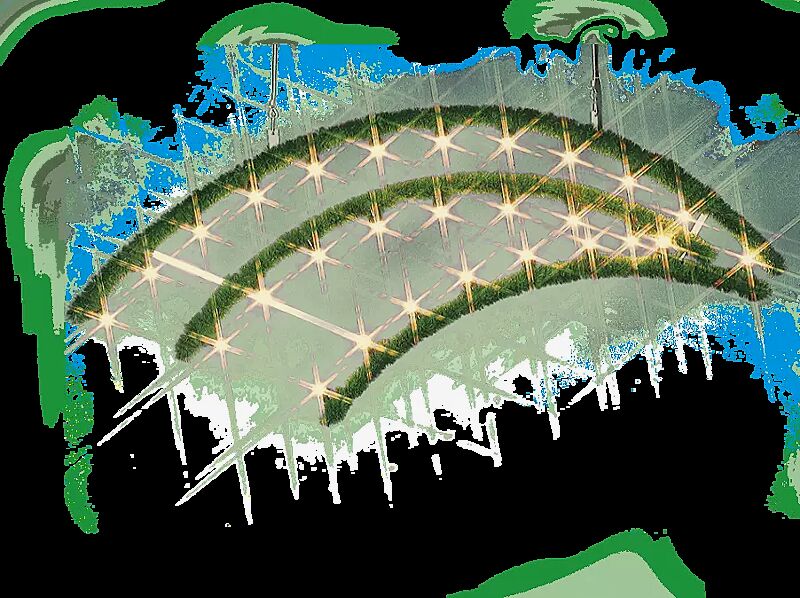 Lichtbogen GOLDSTAUB, zur Straßenüberspannung, links