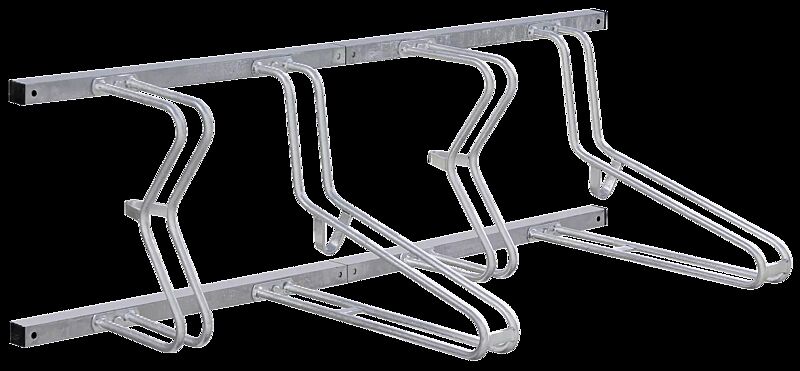 Fahrradständer SALVADOR, Wandbefestigung, 4 Stellplätze