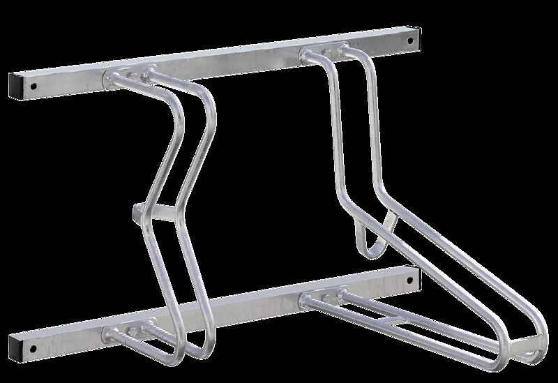 Fahrradständer SALVADOR, Wandbefestigung, 2 Stellplätze