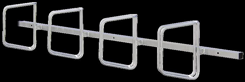 Reihenfahrradständer TRENTON, zur Wandbefestigung, 4 Stellplätze