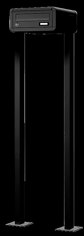 Freistehende Briefkastenanlage METZ zum Aufdübeln, 1-teilig, in RAL 7016 anthrazitgrau