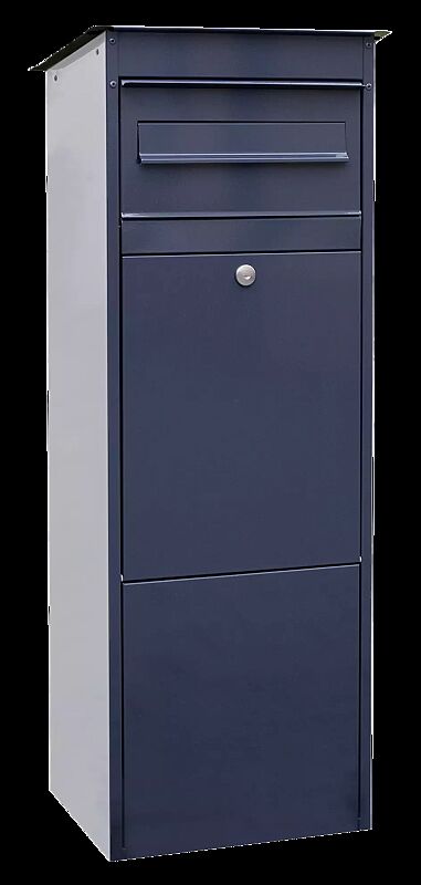 Brief- und Paketkasten BREST mit Zustellbox in RAL 7016 anthrazitgrau