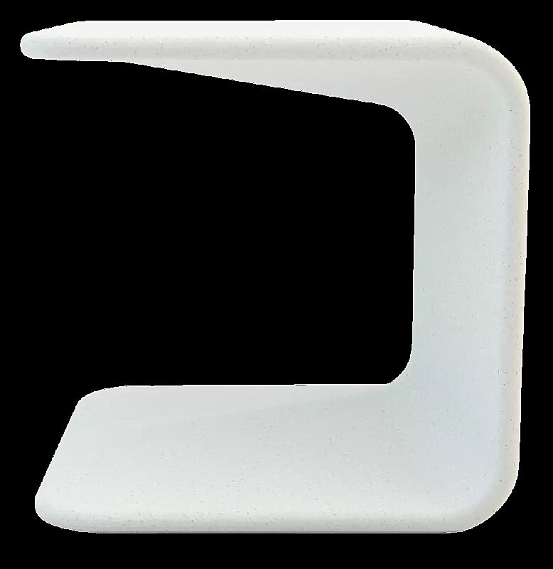 Sitzbank SPRING aus UTC®-Beton, in weiß