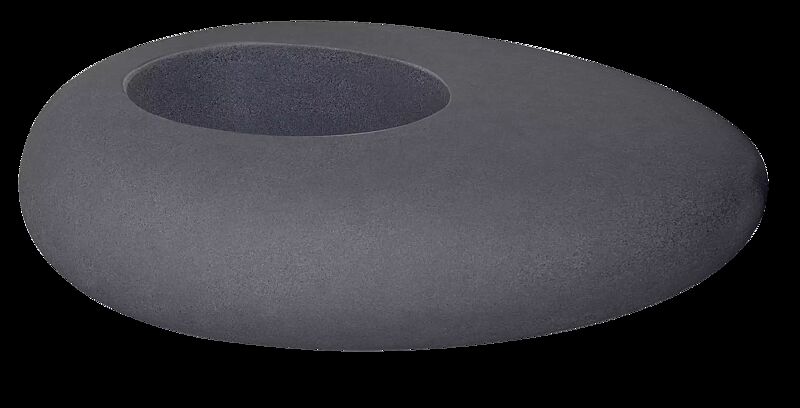 Pflanzbehälter MALUR, Höhe 500 mm, in granit dunkel