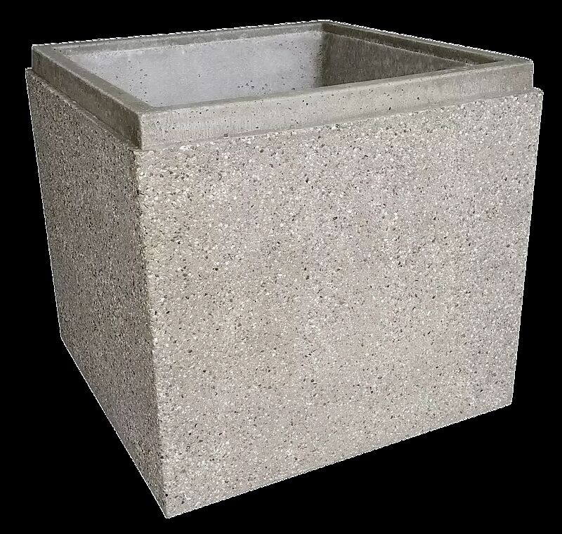 Pflanzbehälter SQUARE im Standardfarbton sand