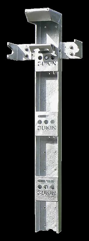 Mülltonensäule FIXOUT, feuerverzinkt, zur Wandbefestigung, für Mülltonnen 120 bis 240 L