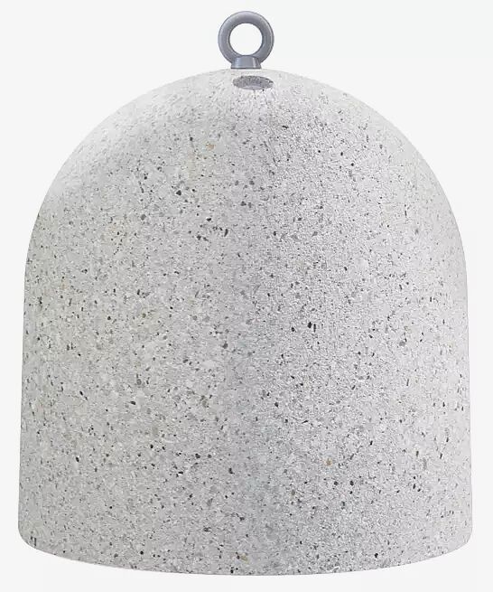 Poller TITANO aus Beton sandgestrahlt, in Granitoptik weiß