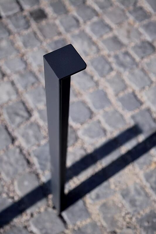 Poller LOT zum Aufdübeln bei -100 mm, in RAL 7016 anthrazitgrau