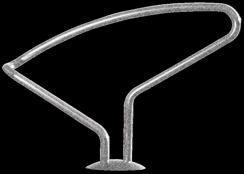 Anlehnbügel AUSTIN, langer Bügel, feuerverzinkt