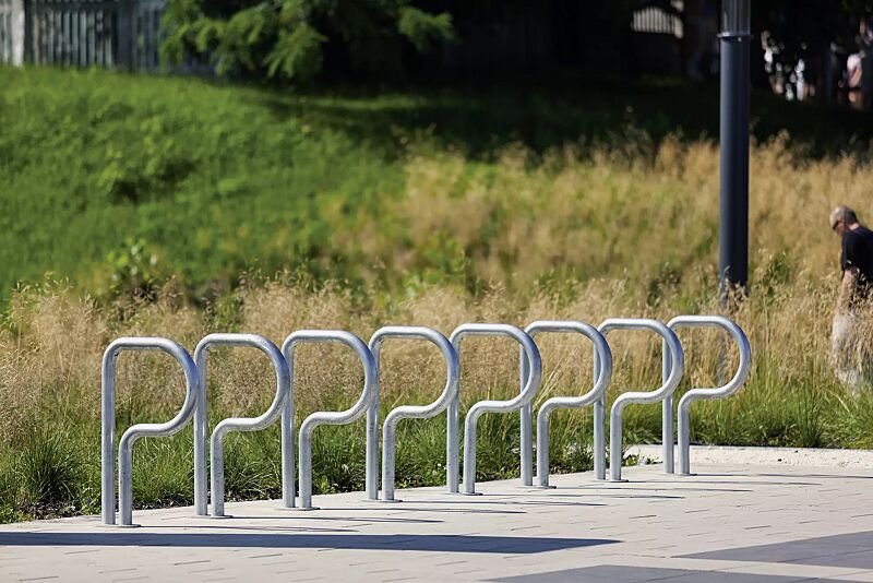 Anlehnbügel BIKEPARK, zum Aufdübeln