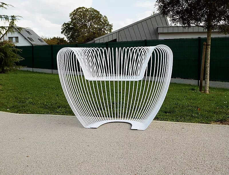 Sitz BUBBLE aus Edelstahl