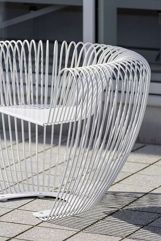 Sitz BUBBLE in RAL 9010 reinweiß