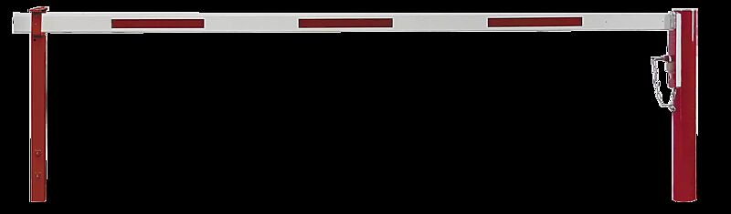 Wegesperre FLEN zum Einbetonieren, mit höhenverstellbarer Auflagestütze, Sperrbreite 3,5 m