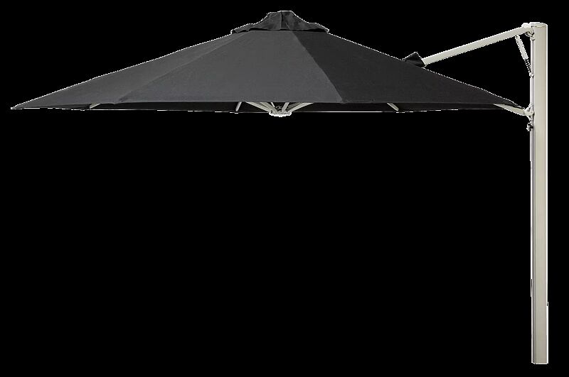 Freiarmschirm SINGLE POLE, achteckig, zur Wandbefestigung