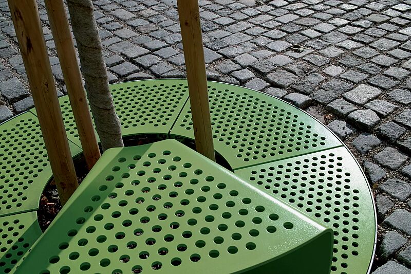 Detail: Sitz ohne Kunststoffnoppen