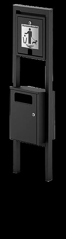 Hundetoilette RETRIEVER, zum Einbetonieren, in RAL 7016 anthrazitgrau